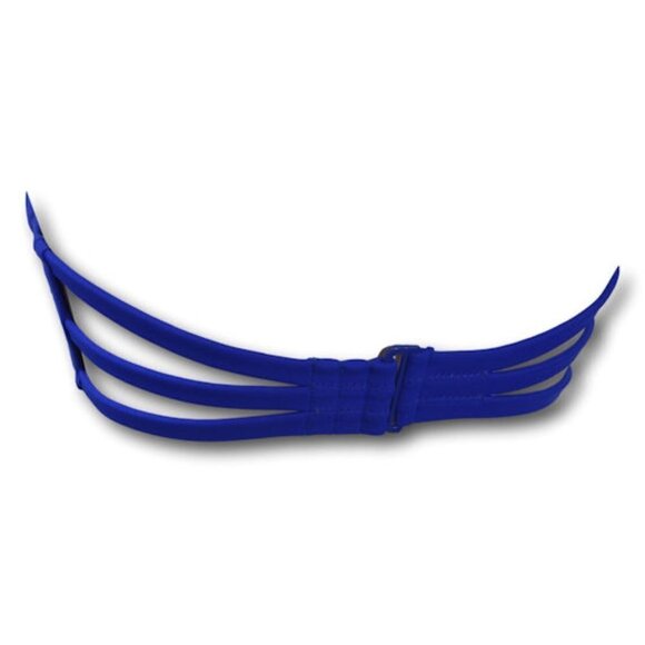 Body Glove Sienna Bandeau Bikini Top Twist Front Blue Smoothies Swim Top XL - Picture 4 of 4